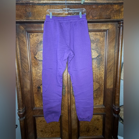 NWT Homme + Femme- Purple Sweatpant Joggers. Size M - Picture 2 of 6